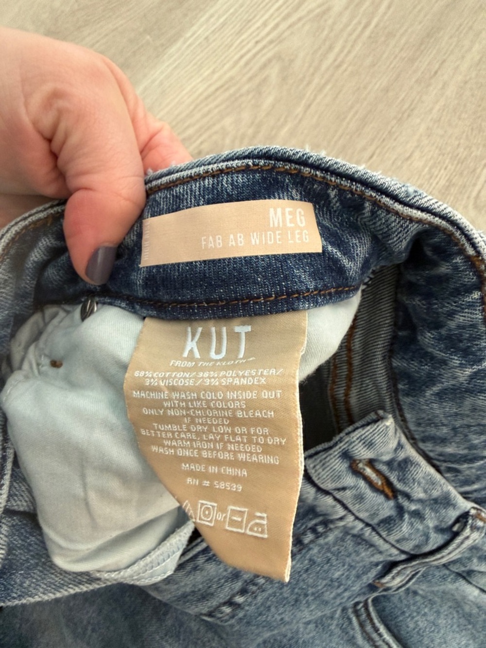 Kut From The Kloth Meg Fab Ab High Rise Wide Leg Jeans - Picture 5 of 5